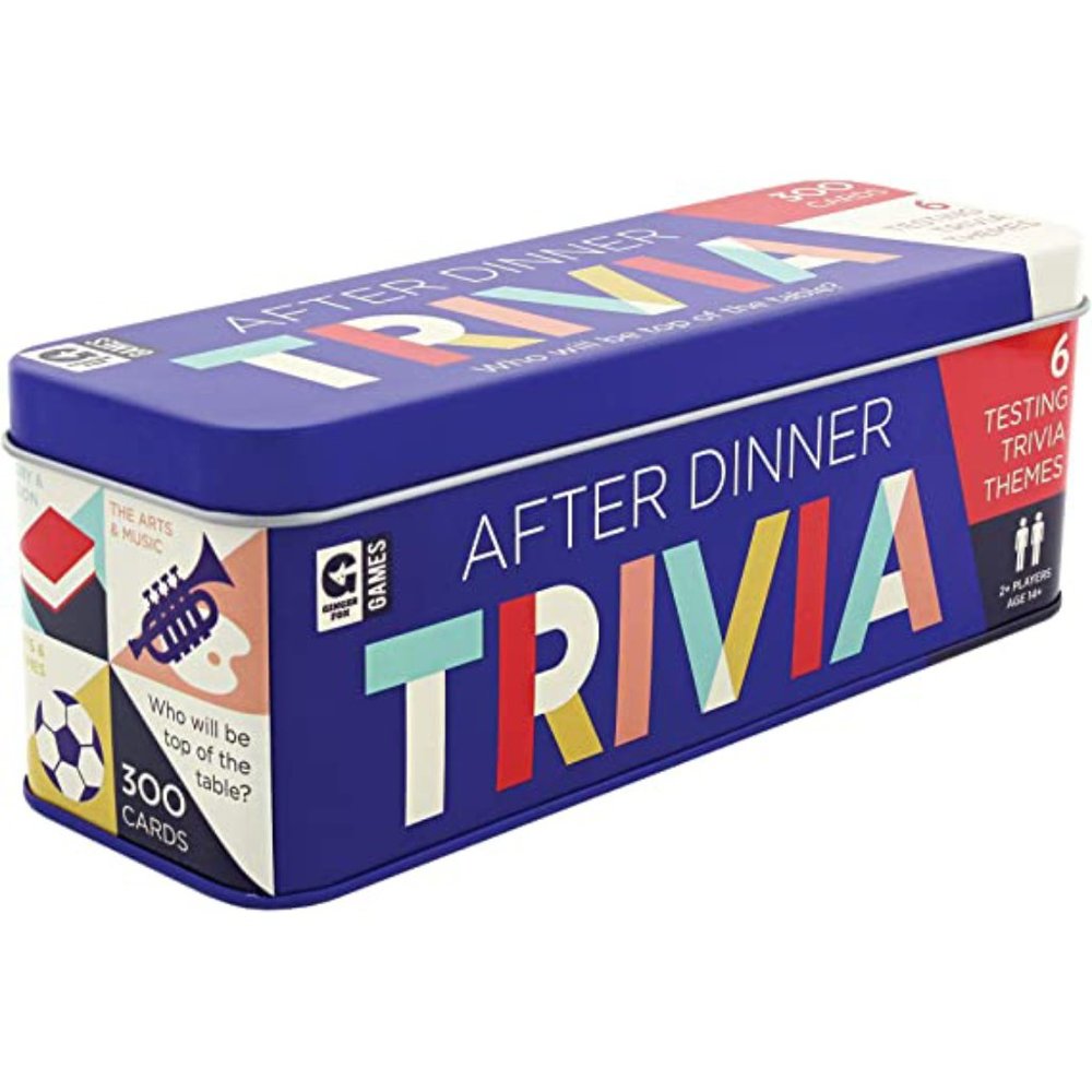 Ginger Fox After Dinner Trivia Game for The Family - Includes 6 Classic Trivia